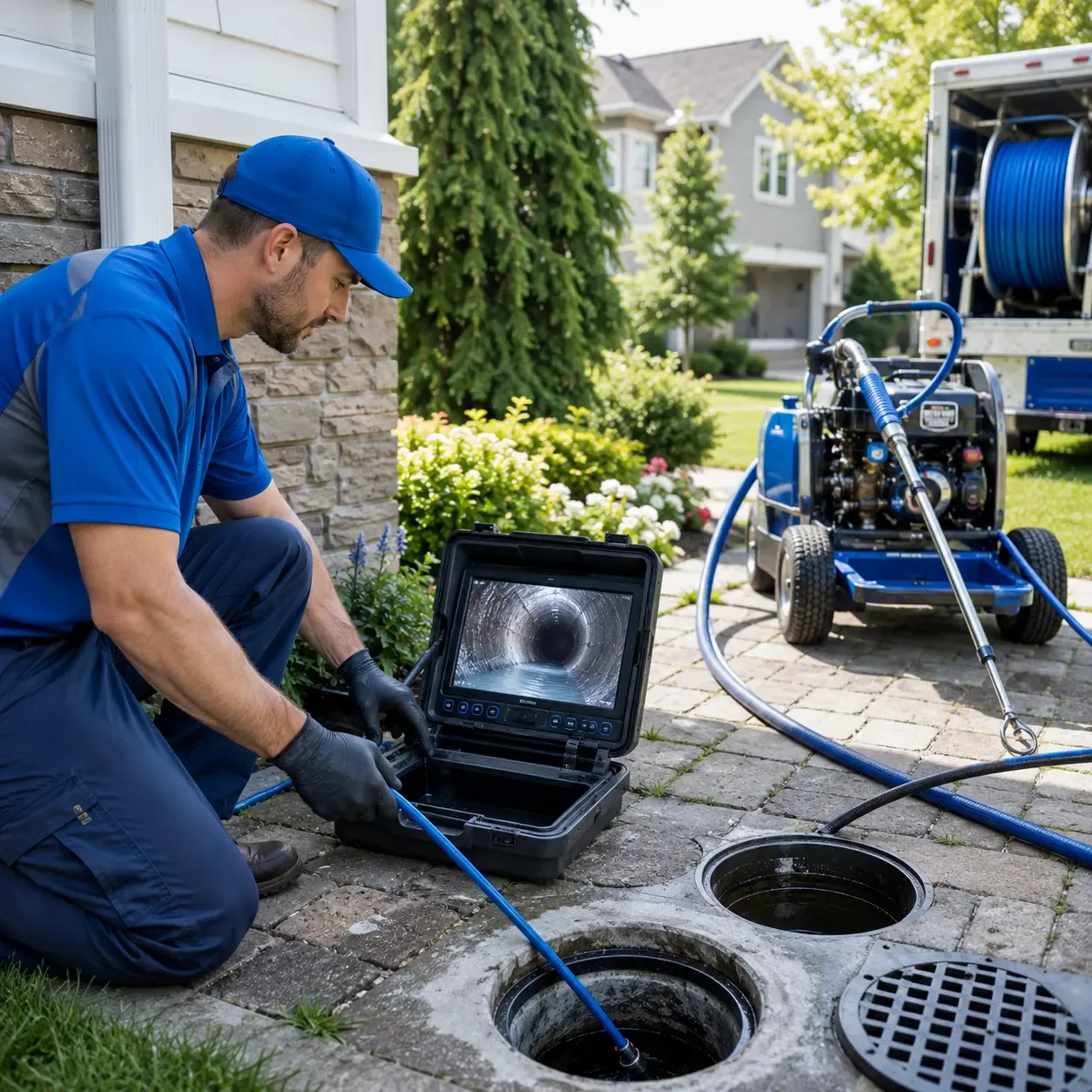 Outdoor drain cleaning professionals serving Woodleaf, NC